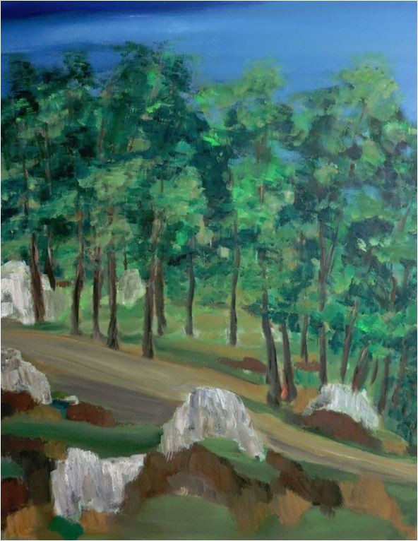 Ölgemälde Hommage an Cézanne III
